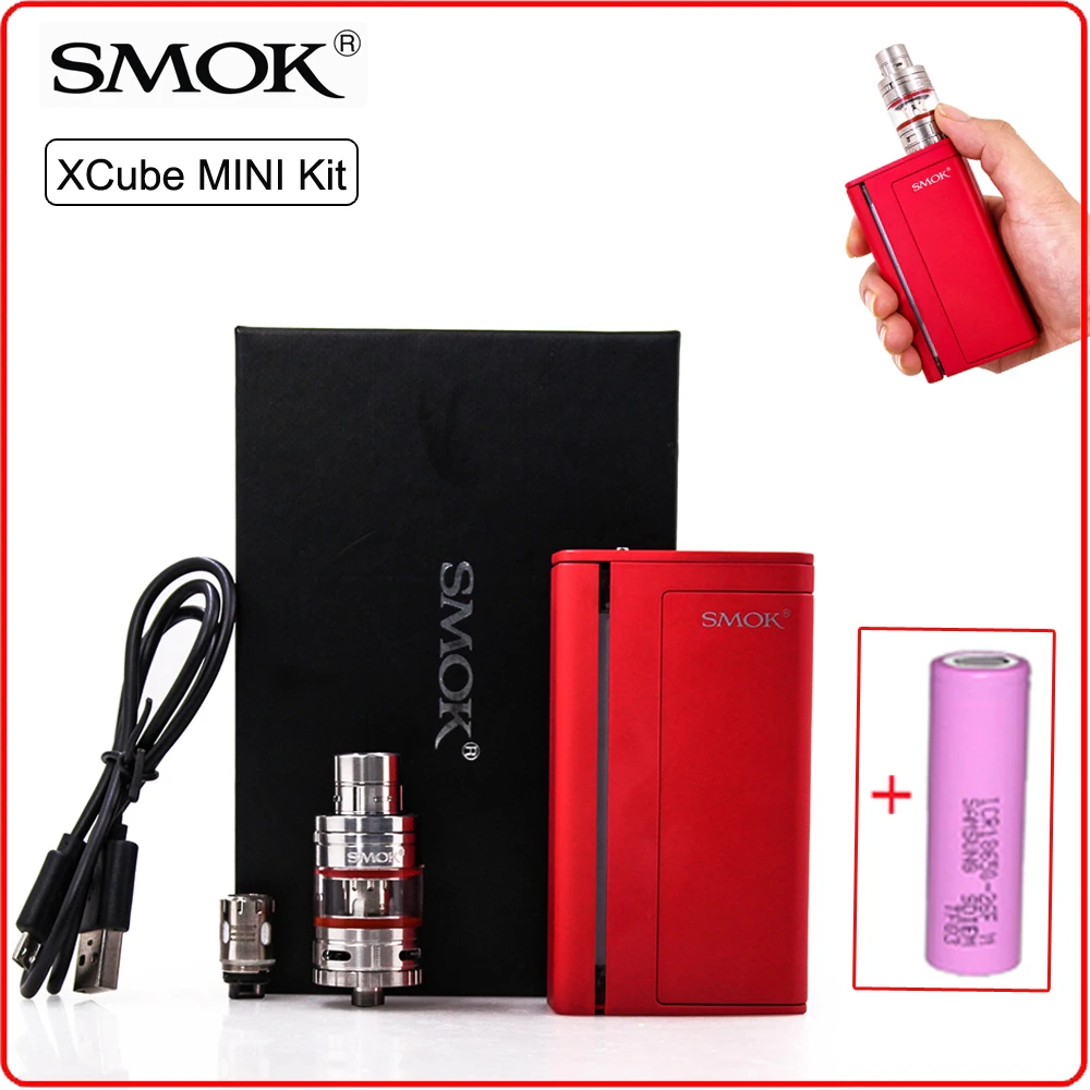 

Vape SMOK XCube Mini Kit 75W Box Mod with LED Light for Vaporizer TFV4 Mini / Micro V4 / TFV8 Baby Atomizer E Cigarettes