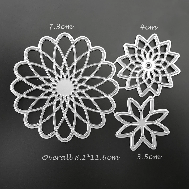 Штампы для скрапбукинга Doily Flower из углеродистой стали изготовления карт шаблон