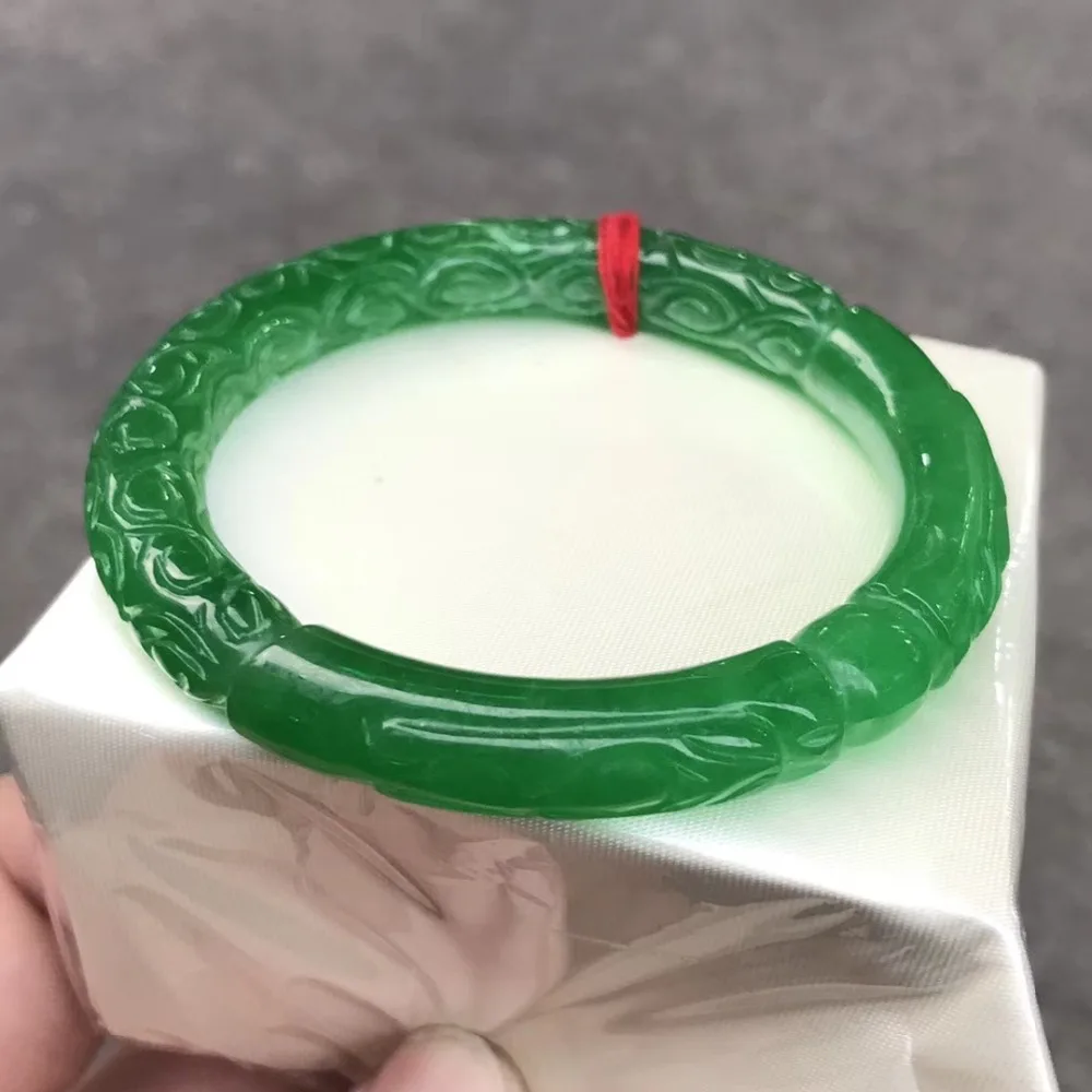 Only One ! 59MM Certified (Grade A)100% Natural Green Jadeite JADE