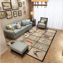 Американский деревенский ковер для гостиной, скандинавский ковер для спальни, дивана, журнального столика, ковер для кабинета, напольный коврик для детской комнаты, коврики татами