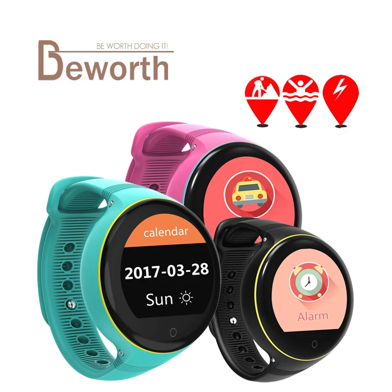 

S668 GPS SOS Children Smart Watch IP54 Waterproof Support SIM card Round Screen Wristwatch Remote Viewfinder for Kids PK Q50 K3