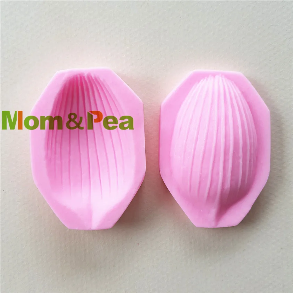 Mom&ampPea 1143 Free Shipping Petal Shaped Press Silicone Mold Cake Decoration Fondant 3D Food Grade Pink | Дом и сад