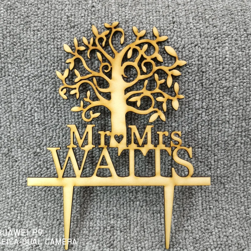 

Custom Wedding Cake Topper Personalized Monogram Cake Topper Mr and Mrs Cake Decoration