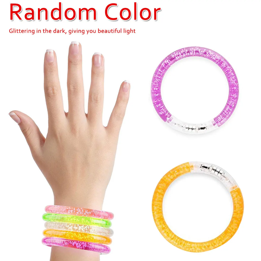 

Bracelet Blinking for Children Kids LED Light Up Bracelet Bangle Wrist Band Arm Band Belt Glowing Bracelet Toys
