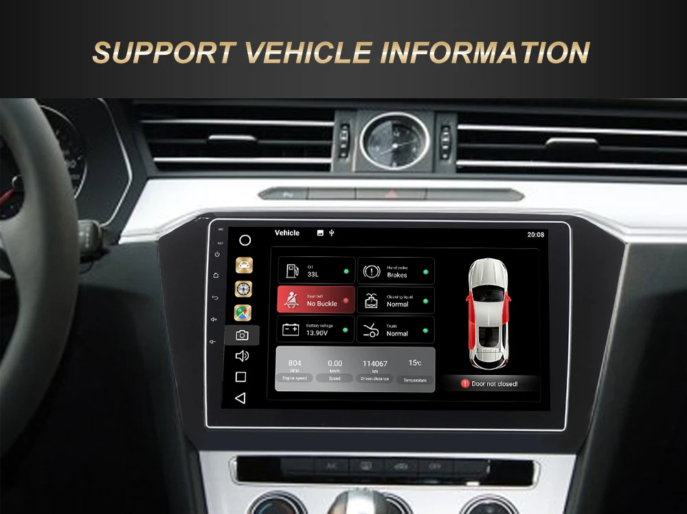 Flash Deal Dasaita 10.2" Android 9.0 Car GPS Radio Player for VW Passat 2017 with Octa Core 4GB+32GB Auto Stereo Multimedia 8