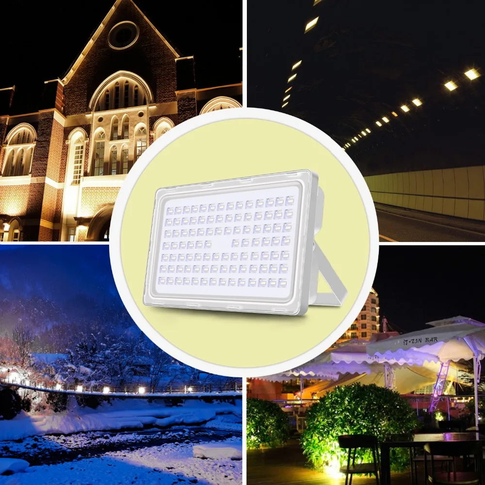 US $74.72 250W 110240V Power LED Flood Light 384 LED 30000LM Reflector Floodlight Waterproof LED Lamp Spotlight Outdoor Garden Lighting