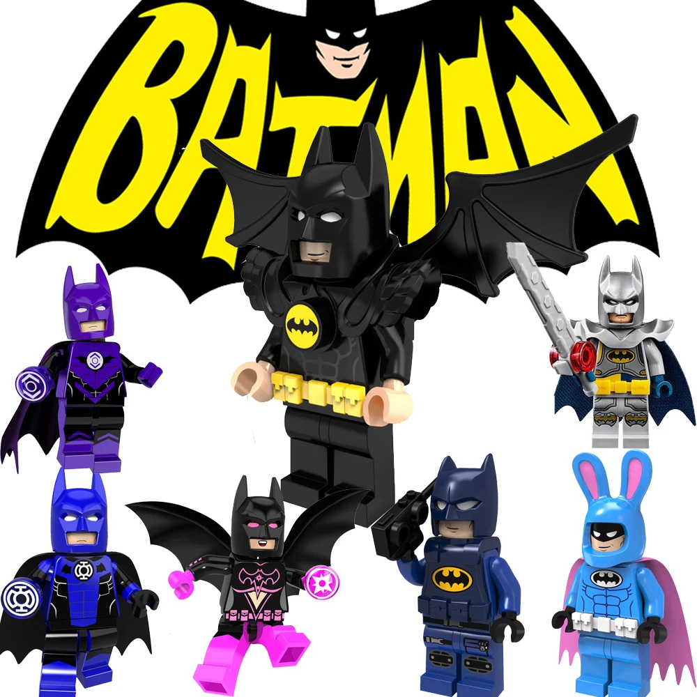 

legoing batman DC Super Heroes set playmobil original Building Blocks toys Mini brick batman Figures for kids