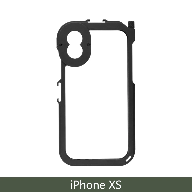 ULANZI металлическая рамка для бампера для iphone XS XS-MAX, с холодным башмаком 1/" резьбовое отверстие 17 мм крепление для телефона момент Штатив для объектива - Цвет: Белый