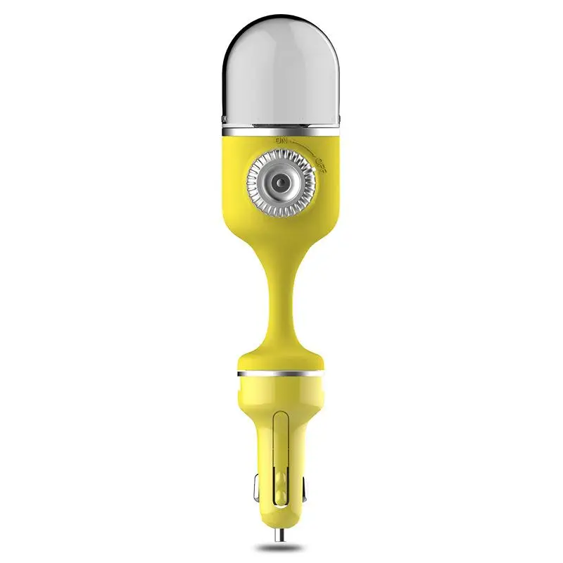 Автомобильный увлажнитель воздуха ABS/PP/PC мини автомобильный Ароматерапия Увлажнитель креативный USB зарядка миниатюрный очиститель автомобильное зарядное устройство освежитель - Название цвета: Цвет: желтый