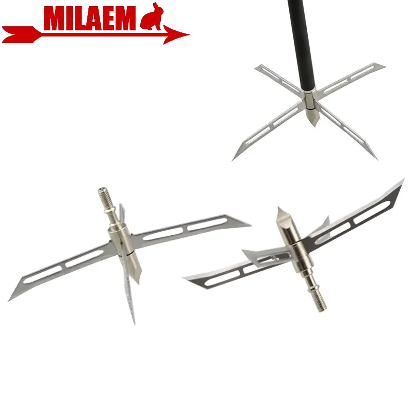 

3/6/12pcs Archery Broadhead 4 Fixed Blade Hunting Tip 186Gr Arrowhead Stainless Steel Bow and Arrow Hunting Shooting Accessories