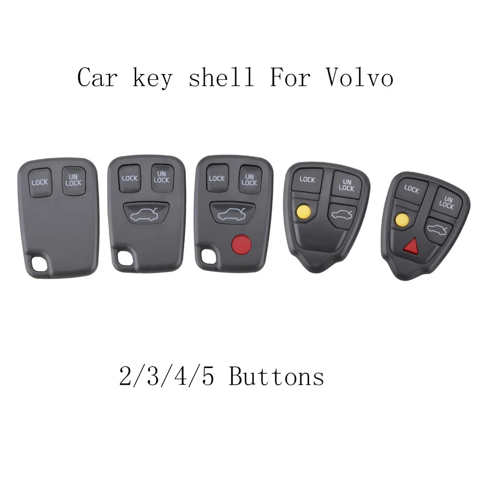 

2/3/4/5 Buttons Remote Fob Car Key Shell Case Replacement Auto Key Cover For VOLVO S70 V70 C70 S40 V40 1998-2005 shell