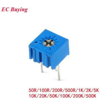 

20pcs 3362 3362P Trimmer Potentiometer Variable Resistor 101 102 103 104 201 202 203 204 500 501 502 503 504 20R 100R 1K 2K 5K