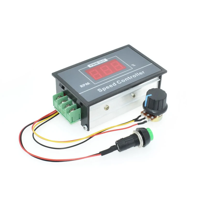 0-100 цифровой дисплей бесступенчатое регулирование скорости 6 В-В 60 V PWM DC контроллер скорости двигателя контроллер с витрином (6,5)