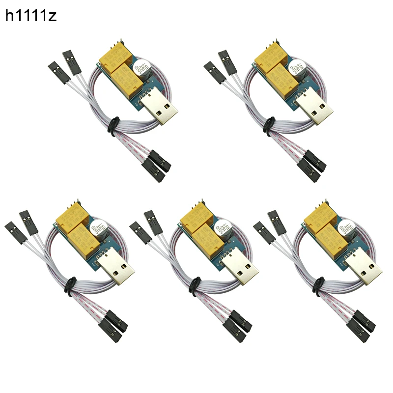 5 шт. двойной реле USB сторожевой карты без присмотра автоматический перезапуск синий Экран аварийный таймер перезагрузки в течение 24 ч компьютерных игр сервера добычи полезных ископаемых