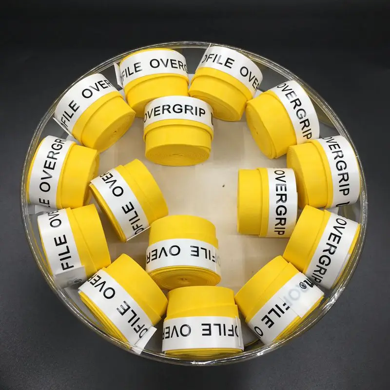 Yellow Color Dry Feel Tennis Overgrip, Tennis Grip,badminton Grip