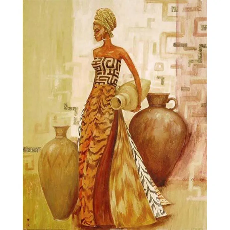 

K052 YIKEE African woman diamond painting,5 d diamond painting,3d diamond painting