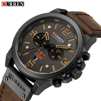 

Top Brand Luxury CURREN 8314 Fashion Leather Strap Quartz Men Watches Casual Date Business Male Wristwatches Clock Montre Homme