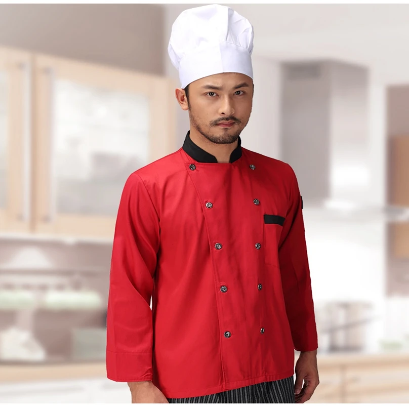 Chef Uniform Chef Jackets Wear Long Sleeved Food Cook Clothescooking