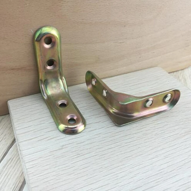 2pcs Color zinc iron thickened Corner Brackets Furniture 90 degree