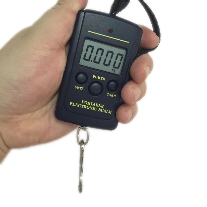 Portable Weighing Digital Hanging Scales Travel Fishing Mini 40kg//10g Electronic