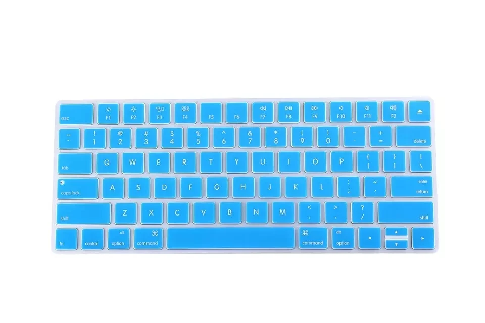 Силиконовый Настольный ПК Волшебная Клавиатура Обложка кожа для APPLE Magic Keyboard 2 Беспроводная перезаряжаемая Версия США( последняя модель - Цвет: skyblue