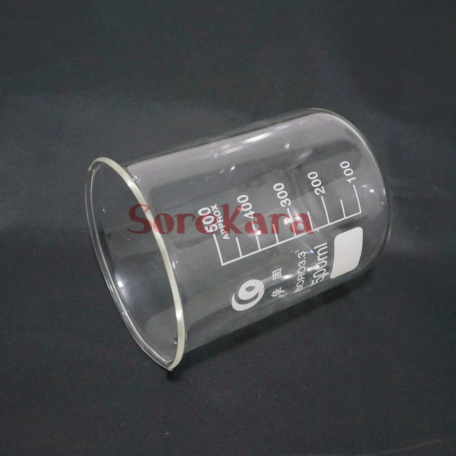 

500ml Low Form Beaker Chemistry Laboratory Borosilicate Glass Transparent Beaker Thickened with spout