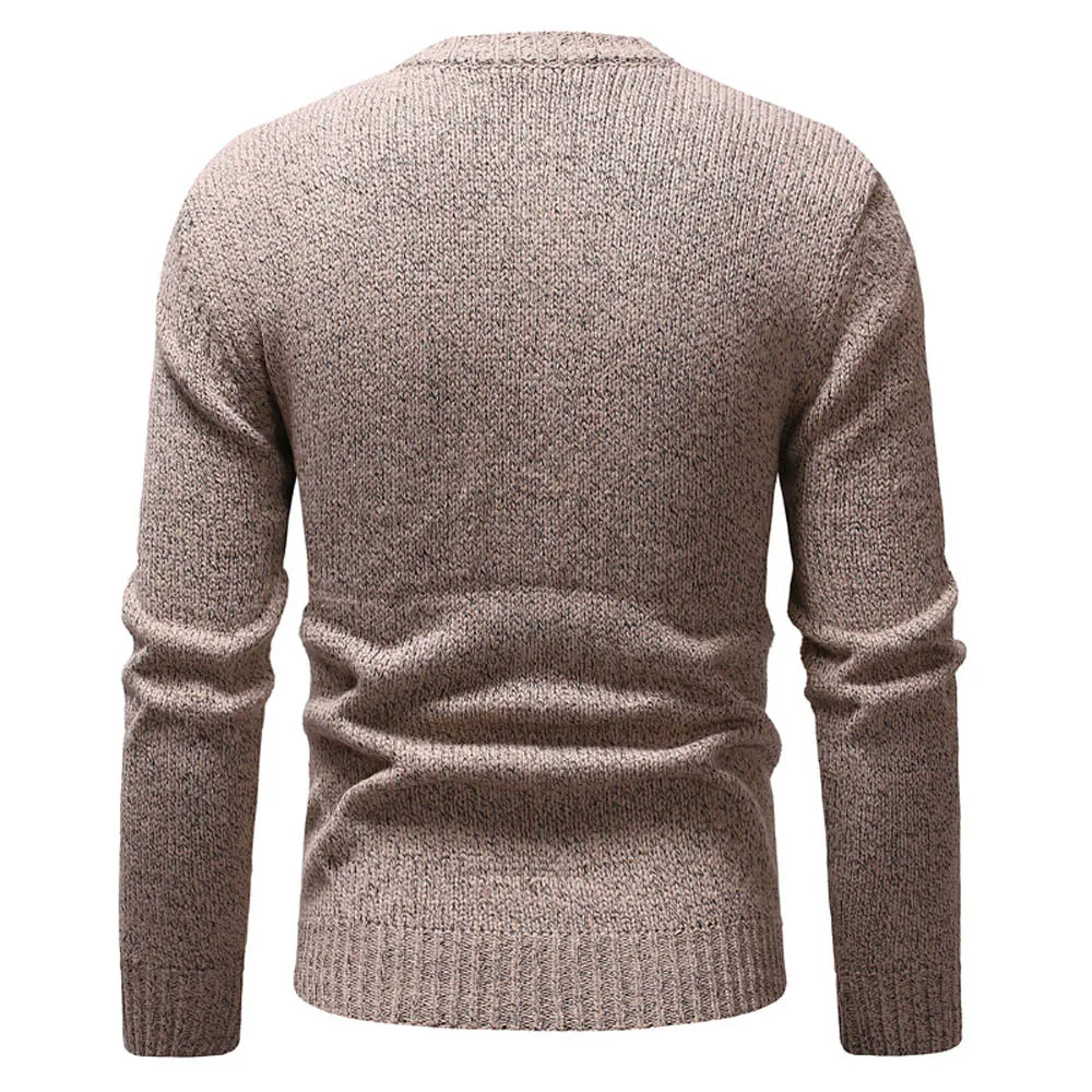 Мужской осенне-зимний пуловер вязаный Топ полосатый свитер верхняя одежда Блузка