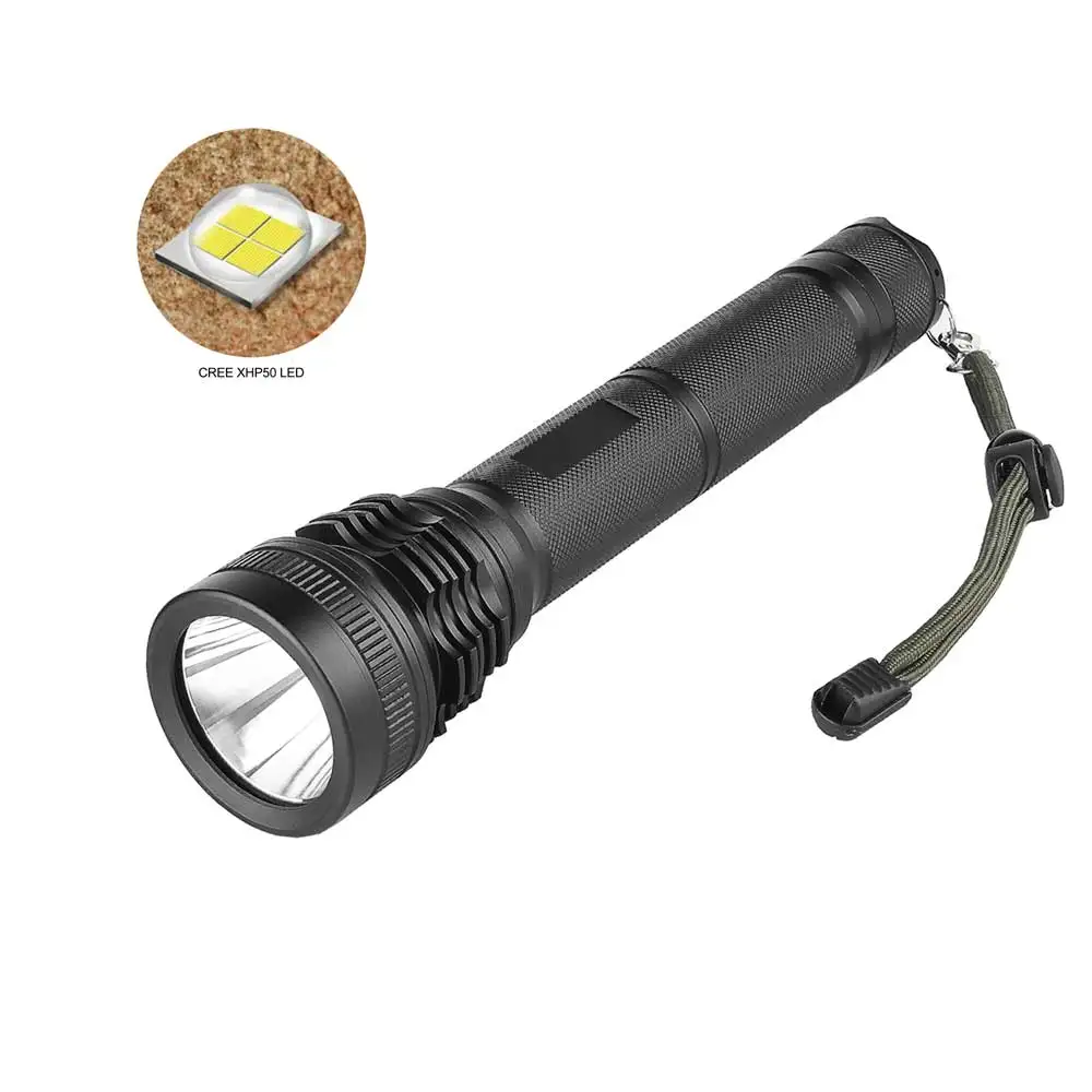 

ANYIGE Super Bright XHP50 LED Flashlight 5 Modes 18650 Torch Lamp Portable Tactical Flash Light for Camping Hunting Fishing
