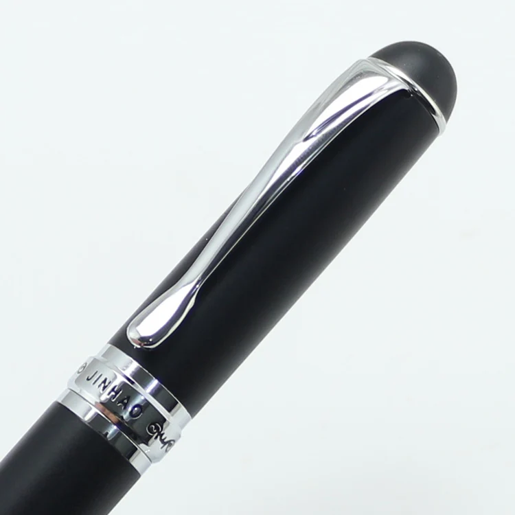 JINHAO 750 Роскошная шариковая ручка, черные и серебряные Канцтовары, школьные и офисные принадлежности, роскошные ручки для письма, подарок