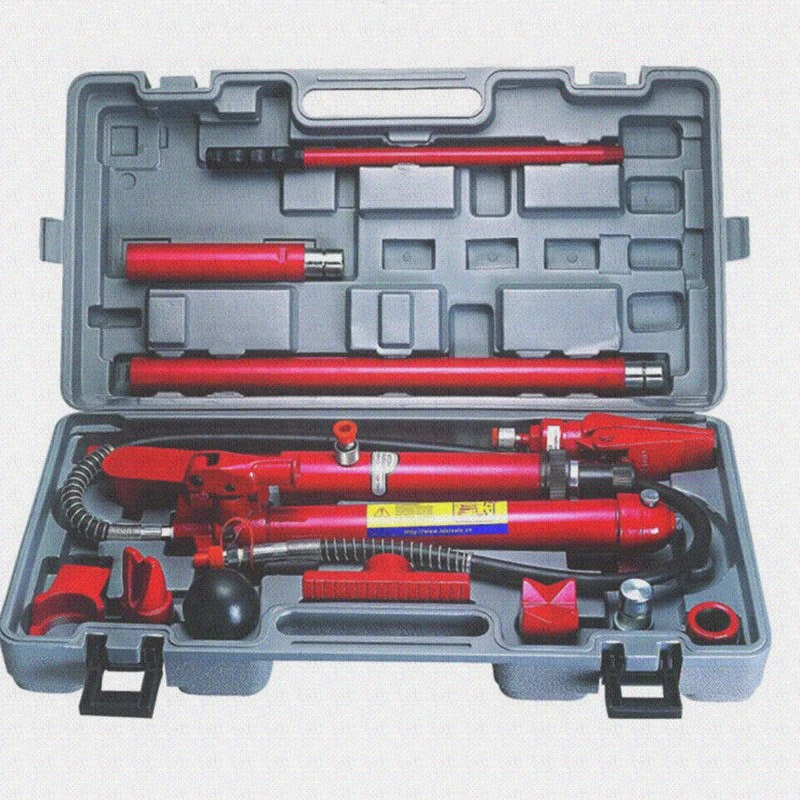 

12pcs Set 4T hydraulic Electric Jack Car Porta Power Spreader Connector Pump Tube Rubber With Blow Case Special Sheet Metal