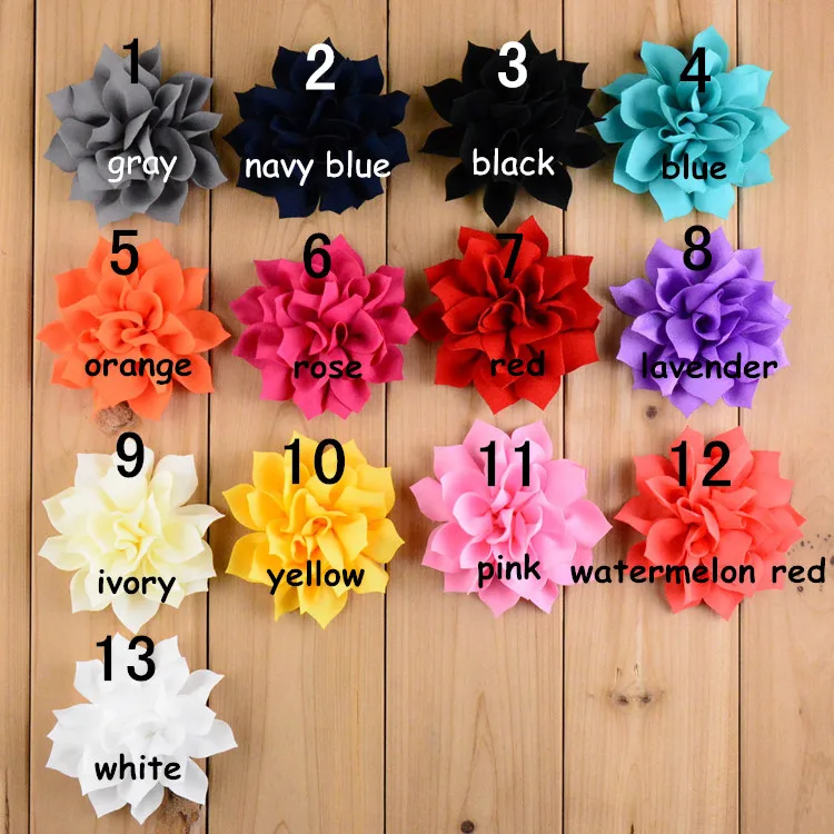 

Hot Sale 40pcs/lot 8CM Fabric Flower Fabric Rose Hair Flowers For Headband Fabric Flowers For Craft Hair Accessories LSFB004