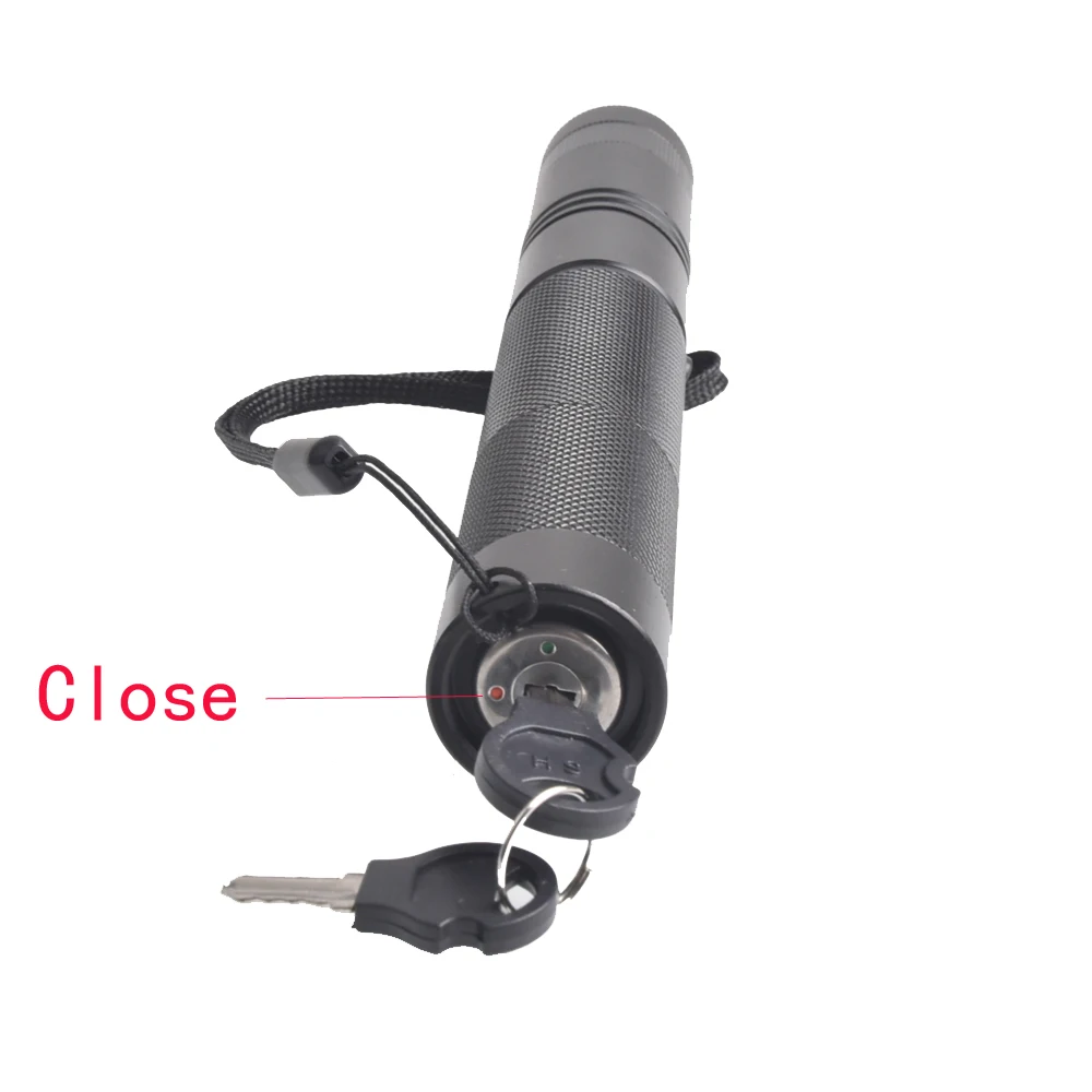 Powerful 10000m 532nm Green Laser Sight laser pointer Powerful Adjustable Focus Lazer with laser pen Head Burning Match