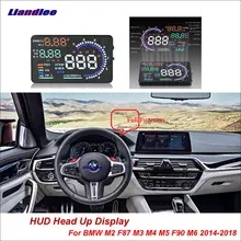 Liandlee Автомобильный дисплей HUD для BMW M2 F87 M3 M4 M5 F90 M6- HD проектор экран OBD оповещение о превышении скорости сигнализации детектор