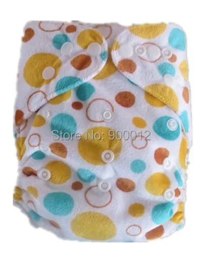 

15PCS Print Minky Cloth Diapers Reusable Nappy Covers Without Insert For Nappies
