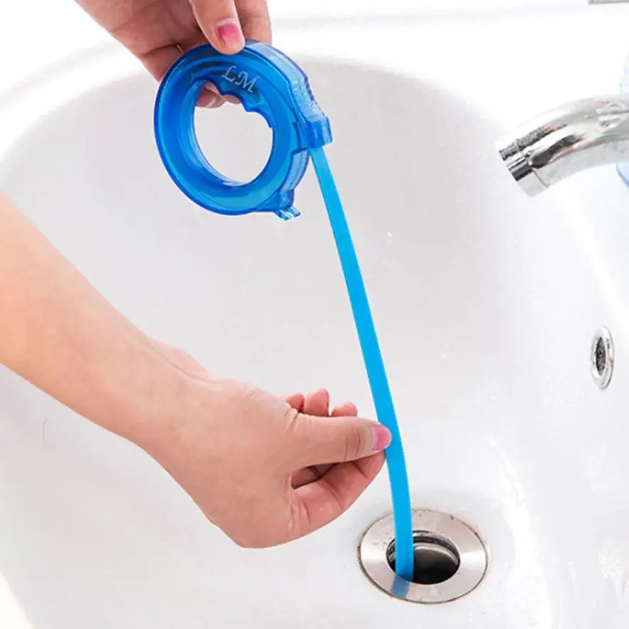 Polished Drain Sink hair Cleaner Bathroom Unclog Sink Tub Snake Hair