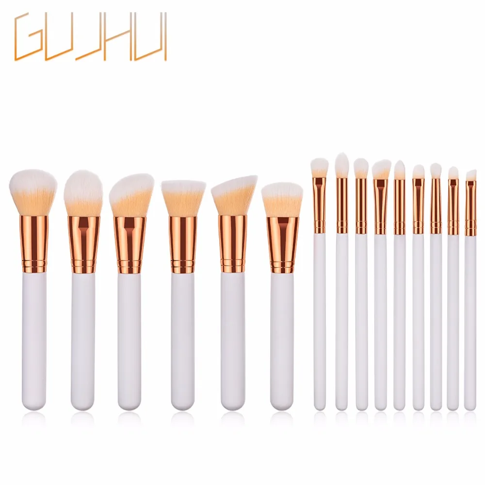 

5\8\9\15Pcs Foundation Blush Powder Blending Eyebrow Cosmetic Make Up Brushes Eyeshadow Fan Highlighter Contour Makeup Tools