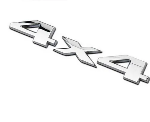 

Car Chrome Metal 4x4 4 X 4 4WD Four wheel drive for SUV Trunk Badge Emblem