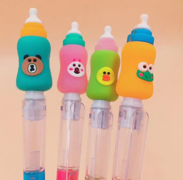 4 шт. милые Kawaii бутылочки для кормления 0,5 мм механический карандаш автоматические ручки для детей школьные принадлежности корейские канцелярские принадлежности