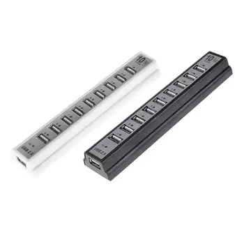 

Portable 480Mbps High Speed 10 USB2.0 Ports Extender Splitter Adapter Hub