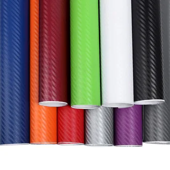 

127x10cm 3D Carbon Fiber Vinyl Film Car Wrap stickers Sheet Roll Film Car stickers and Decals Motorcycle Car Styling Accessories