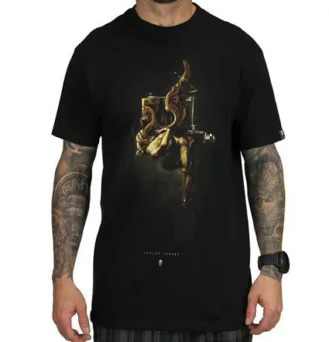 

SULLEN CLOTHING THE SACRIFICE TATTOO GUN NEEDLE SCENE INK SKULL T SHIRT