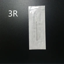 100 pcs 3R Maquiagem Sobrancelha Agulhas Esterilizadas Maquiagem Permanente Agulhas Agulha de Tatuagem Para A Composição Permanente Da Sobrancelha