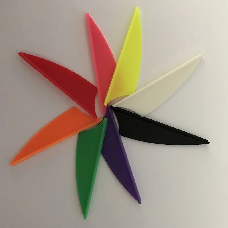

1000pcs 1.75" Plastic Vanes Recurve Bow Shield Shape Hunting and Shooting Outdoor Arrows Archery DIY