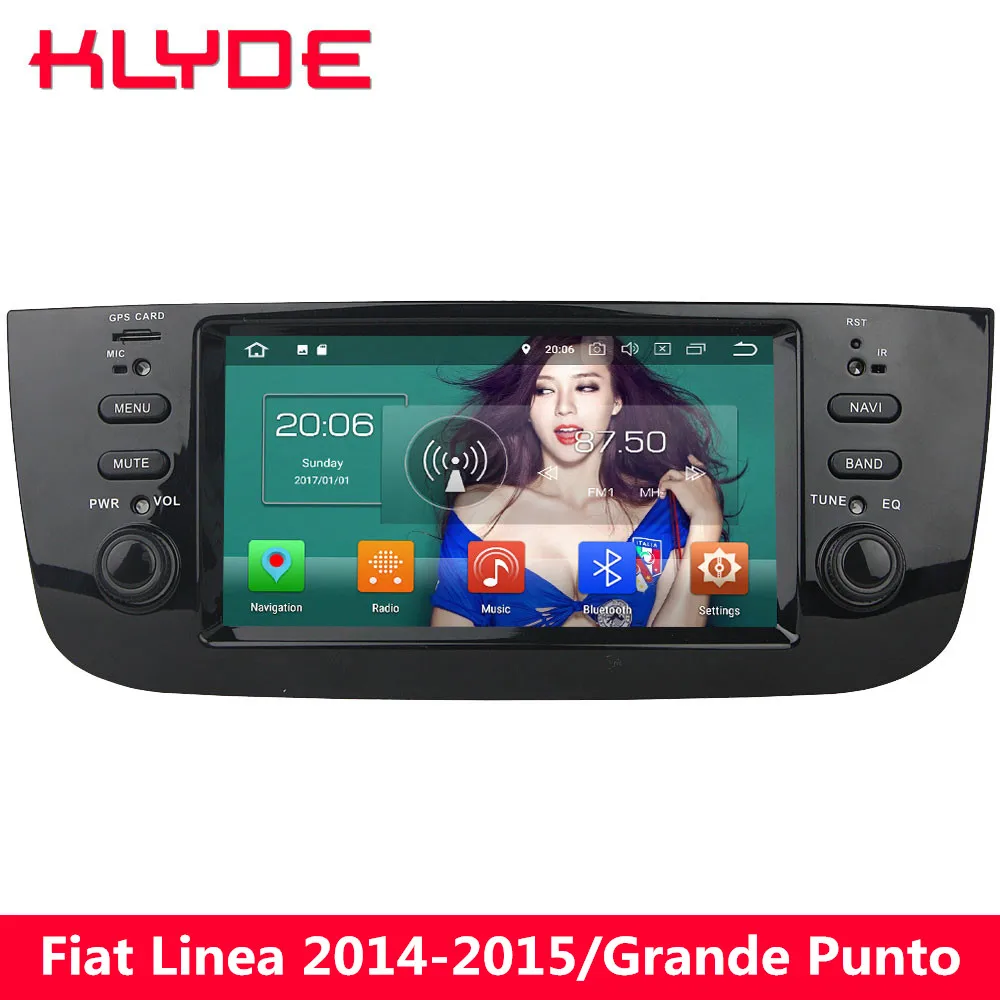 

KLYDE 4G Wifi Octa Core PX5 Android 8.0 4GB RAM 32GB ROM Car DVD Multimedia Player Radio For Fiat Linea 2014-2015/Grande Punto