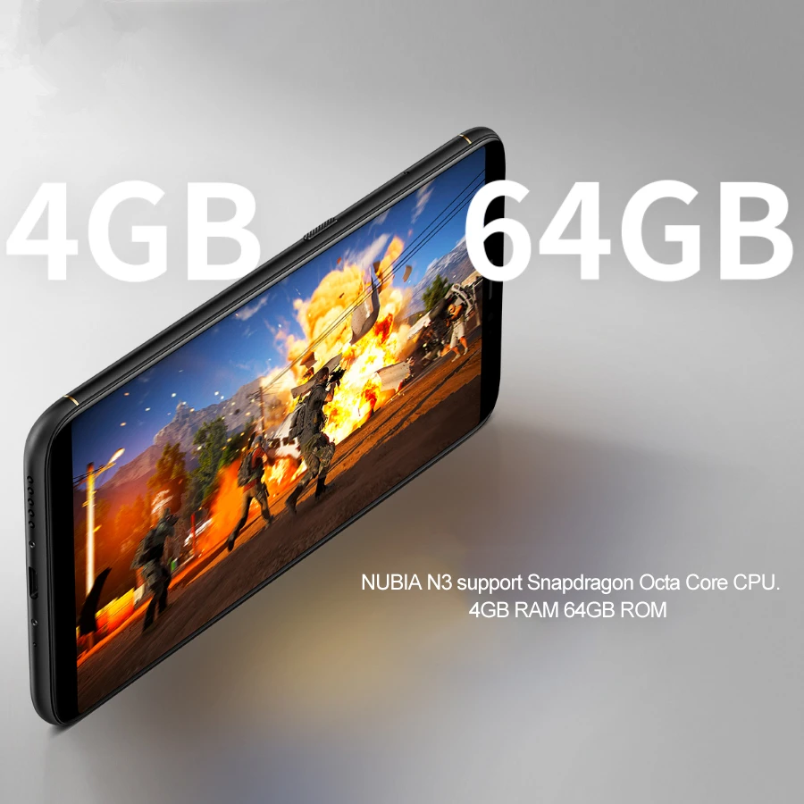 Оригинальный мобильный телефон zte Nubia N3 4 Гб ОЗУ 64 ПЗУ 6 01 дюймов процессор Snapdragon