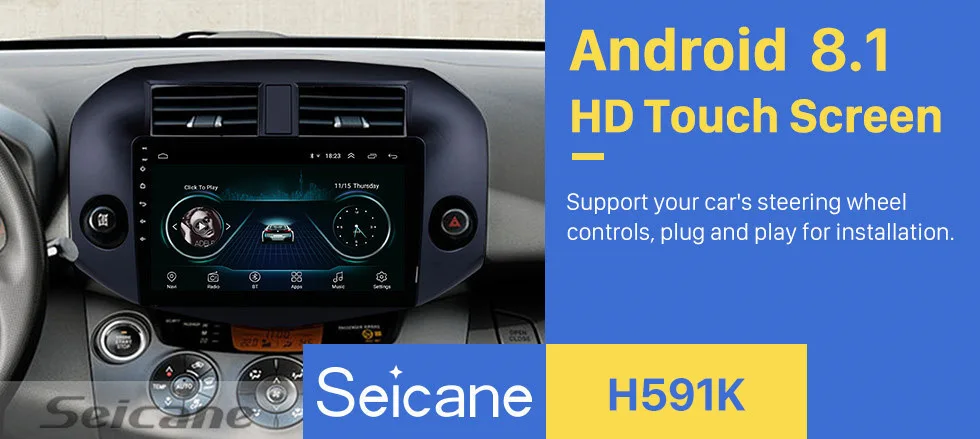 Top Seicane 2Din Multimedia Player Android 8.1 10.1 Inch GPS Car Radio For 2007 2008 2009 2010 2011 Toyota RAV4 Auto Stereo Wifi 3G 0 Top Seicane 2Din Multimedia Player Android 8.1 10.1 Inch GPS Car Radio For 2007 2008 2009 2010 2011 Toyota RAV4 Auto Stereo Wifi 3G 0