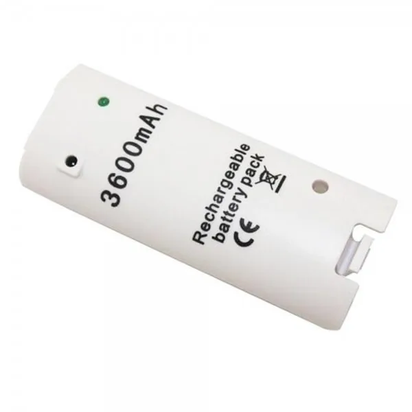 OSTENT White 3600mAH Rechargeable Battery Charger Cable for Nintendo Wii Remote Controller|cable for|cables chargercable white |