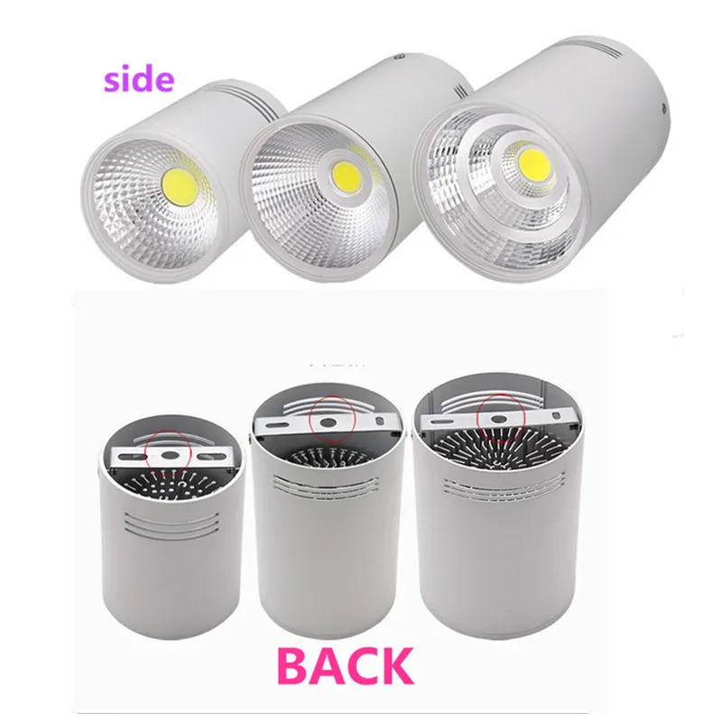 CE ROHS супер яркий Точечный светильник 5 Вт 7W9W12W15W20W 120LM/W Dimmable110V 240V Поверхностный