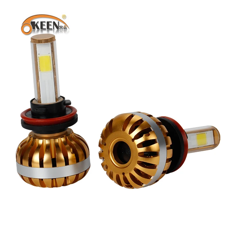 Светодиодный фонарь OKEEN H7 H4 H13 H11 H1 9005 9006 COB светодиодный белый 36 Вт 3600лм