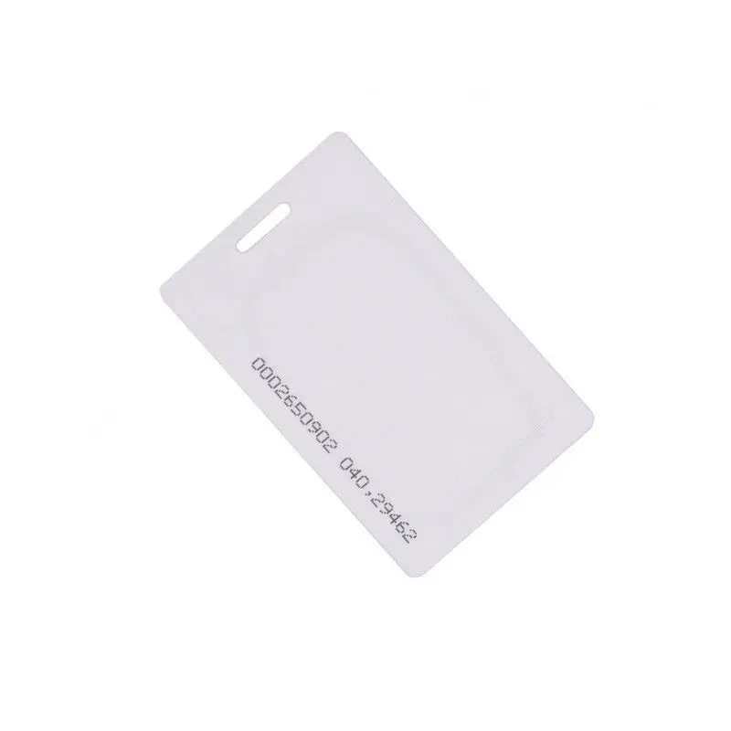 100 шт. RFID 125 кГц EM4100 TK4100 чистые смарт карты ID Толстые EM значок для системы учета